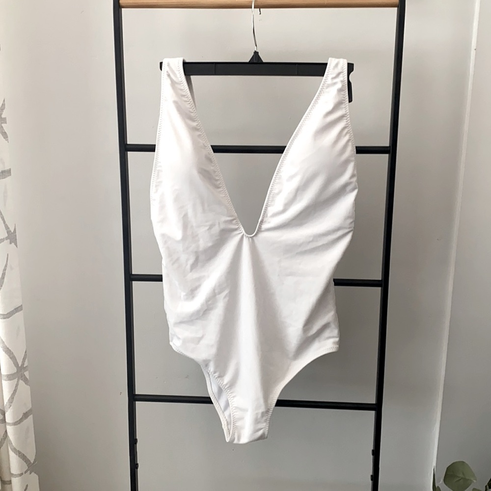 White swimsuit